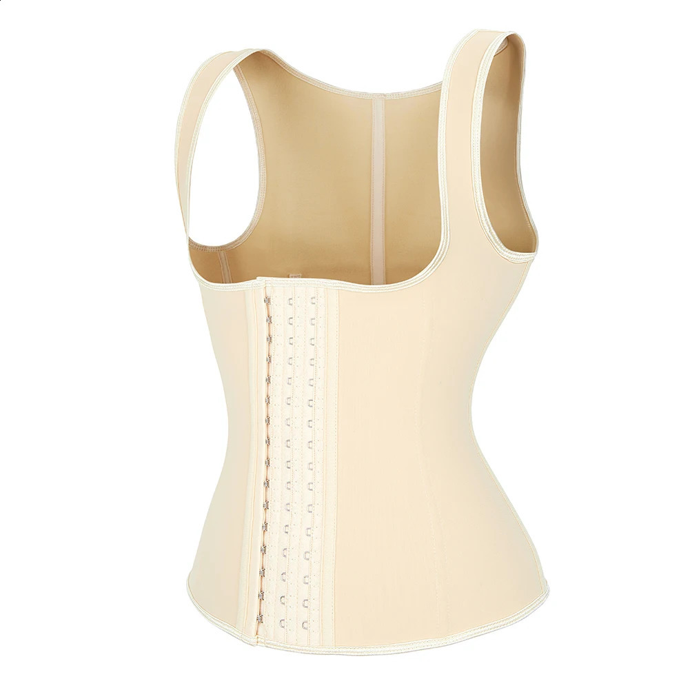 Latex corset vest weight loss sticker chest binding molding machine 9 steel waist trainer 240913