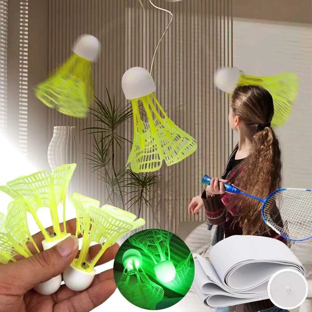 Nylon Outdoor Windproof Badminton Luminous Badminton Accessories Fluorescent Shuttlecocks Super Resistant LED Badminton Ball Y240912