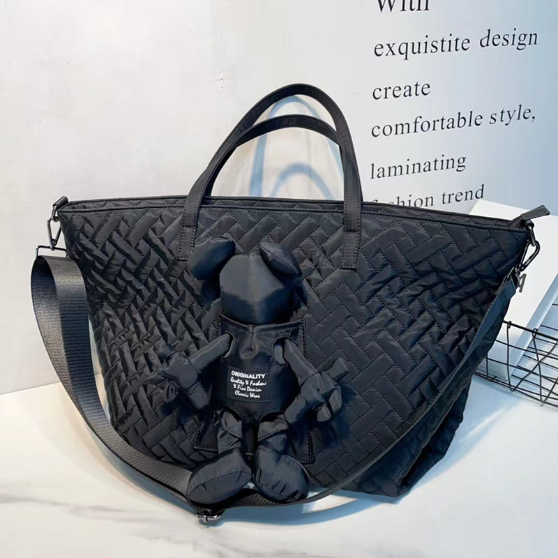 Halloween bag Single shoulder bag new women's bag nylon embroidered thread Tote bag Fashion cross-body bag large capacity travel bag