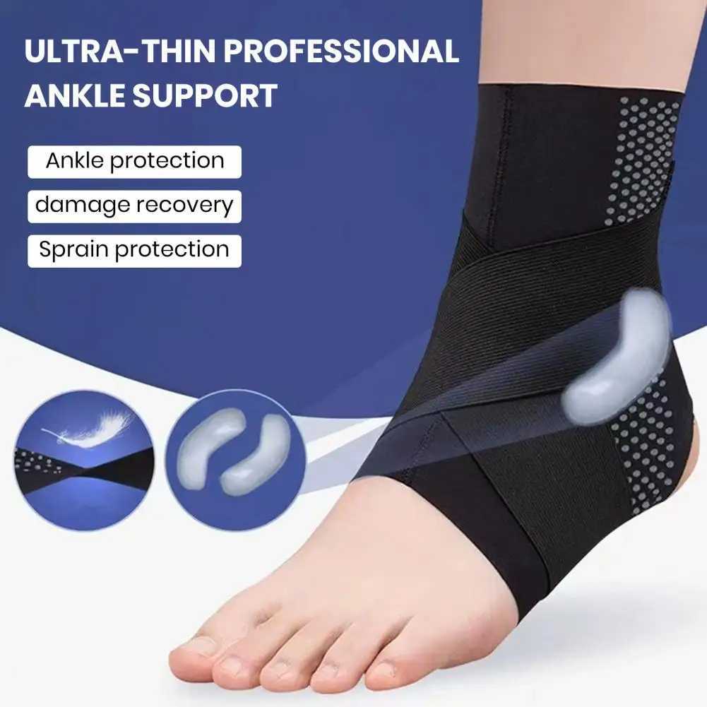 Ankle Brace Super Soft Breathable High Elastic Sweat Absorption Compression Strap Belt Ankle Protector Sports Supplies Y240913
