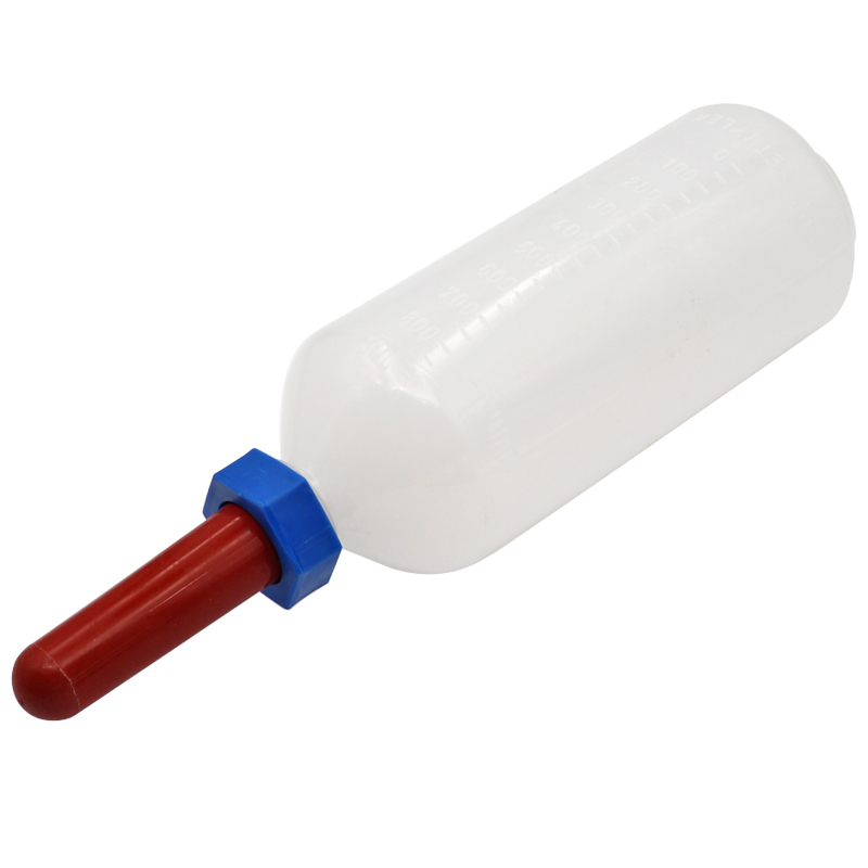 1L Calf Milk Feeder Bottle with Nipple Sheep Lamb Bottle Holder hanging Milking Feeding Replacement