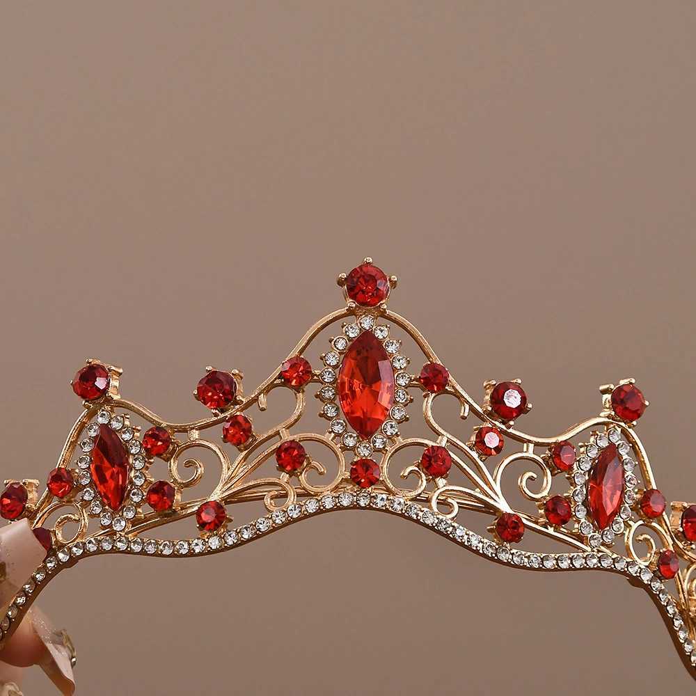 Princess Queen Vintage Baroque Crystal Crown Rhinestone Tiara For Women Bridal Weeding Party Prom Jewelry Hair AccessoriesX240913
