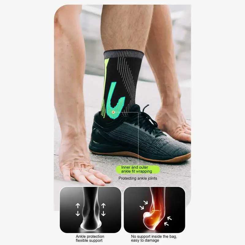 Compression Sleeve For Ankle Breathable Knitted Sleeve Ankle Protector Elastic Ankle Wraps Support For Martial Arts Kickboxing G Y240913