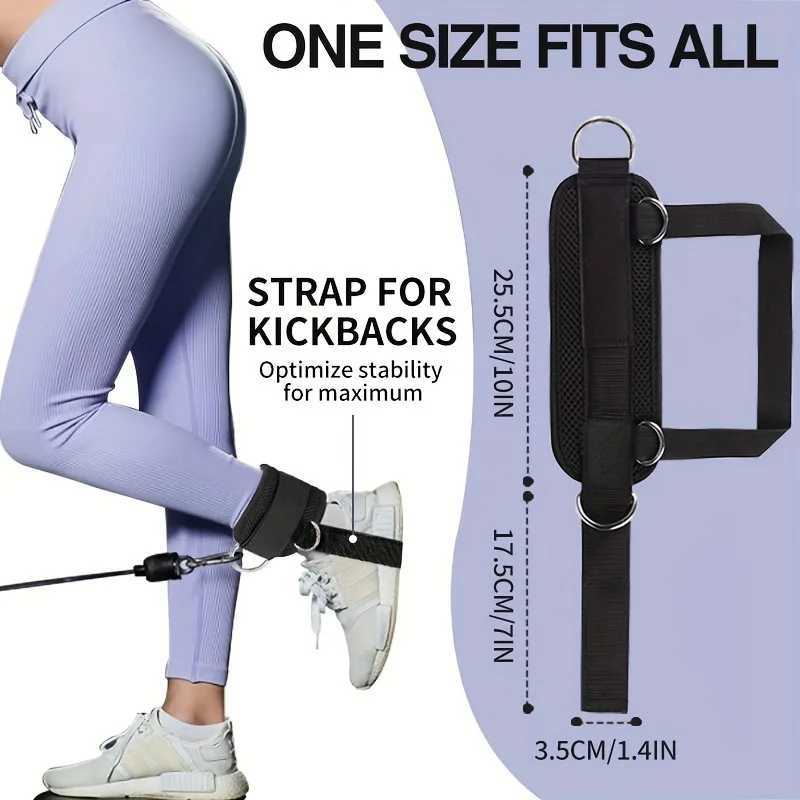 1PC Padded Ankle Straps Ankle Straps for Cable Machines Double D-Ring Fitness Ankle Cuffs for Gym Workouts Rebate Leg Extensions Y240913