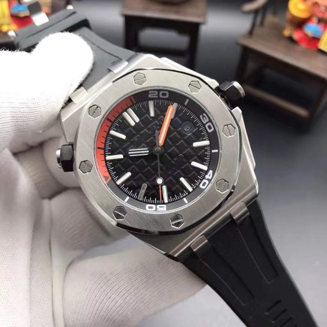 Watches men luxury Offshore 157110rubber tree designer watch 42MM904L stainless steel watch, waterproof watch sapphire AAA