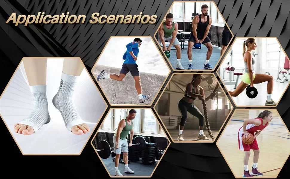 Ankle Protector Sports Safety Plantar Fasciitis Woman Foot Protection Neuropathy Compression Socks Ankel Support for Men Man Y240913