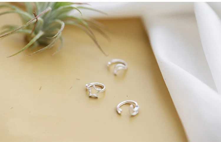 New 925 Sterling Silver Stud Earring Women Jewelry Star Ear Clip for Women Party Gift New Earrings Romantic Fashion JewelryX240913