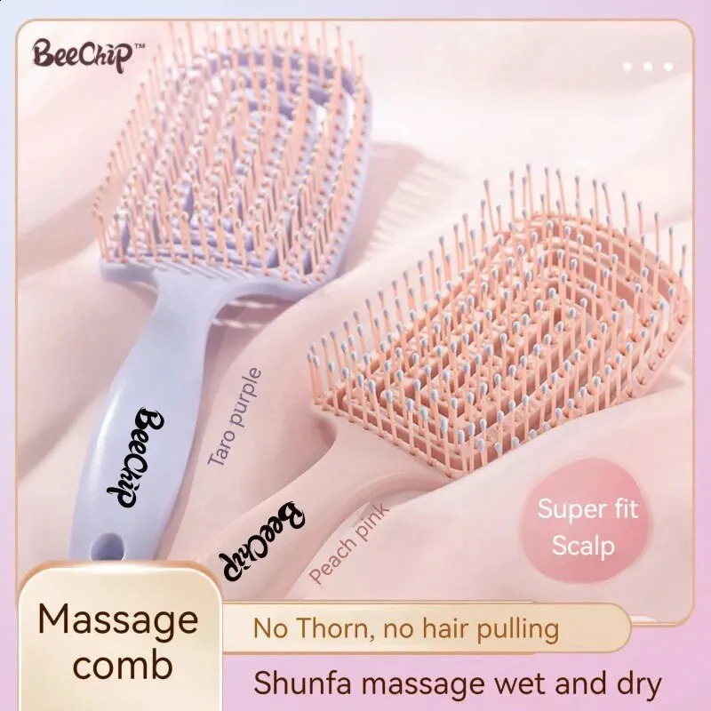 Hairbrush Air Cushion Comb Fluffy AntiHair Loss Massage Hair Brush For All Types Long Thick Thin Curly Natural 240911