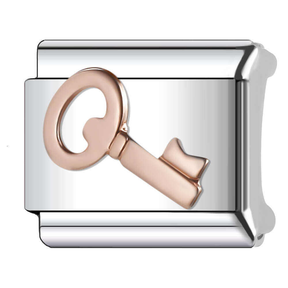 2024 Women's Gift Fit 9mm Stainless Steel Italian Charms Bracelet Links Beads DIY Bracelet With Italian Style Cute Classic Pattern