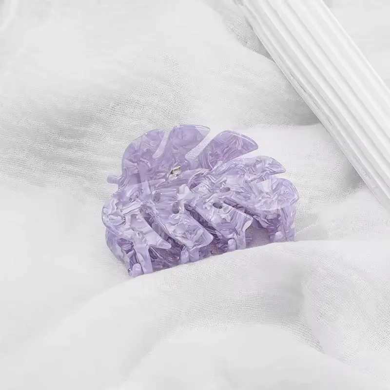 Refreshing World Style Emerald-green Leaf Hair Claw Personality Design Acetate Hair Claw Clips Hair Accessories for Women GirlsX240912