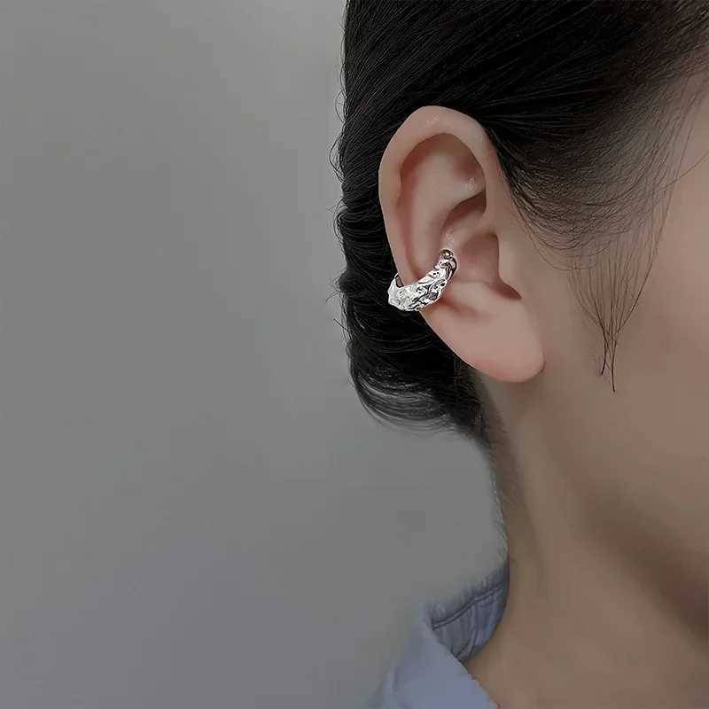 1 Pcs Irregular Texture C Shaped Clip On Earrings Ear Cuff Without Piercing Women Girls Geometric Ear Clip Party JewelryX240913