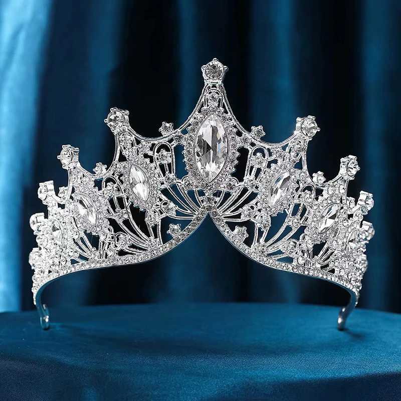 Crystal Bridal Crowns Tiaras Exquisite Dazzling Baroque Wedding Headband Hair Jewelry Accessories Women Rhinestone HeadwearX240913