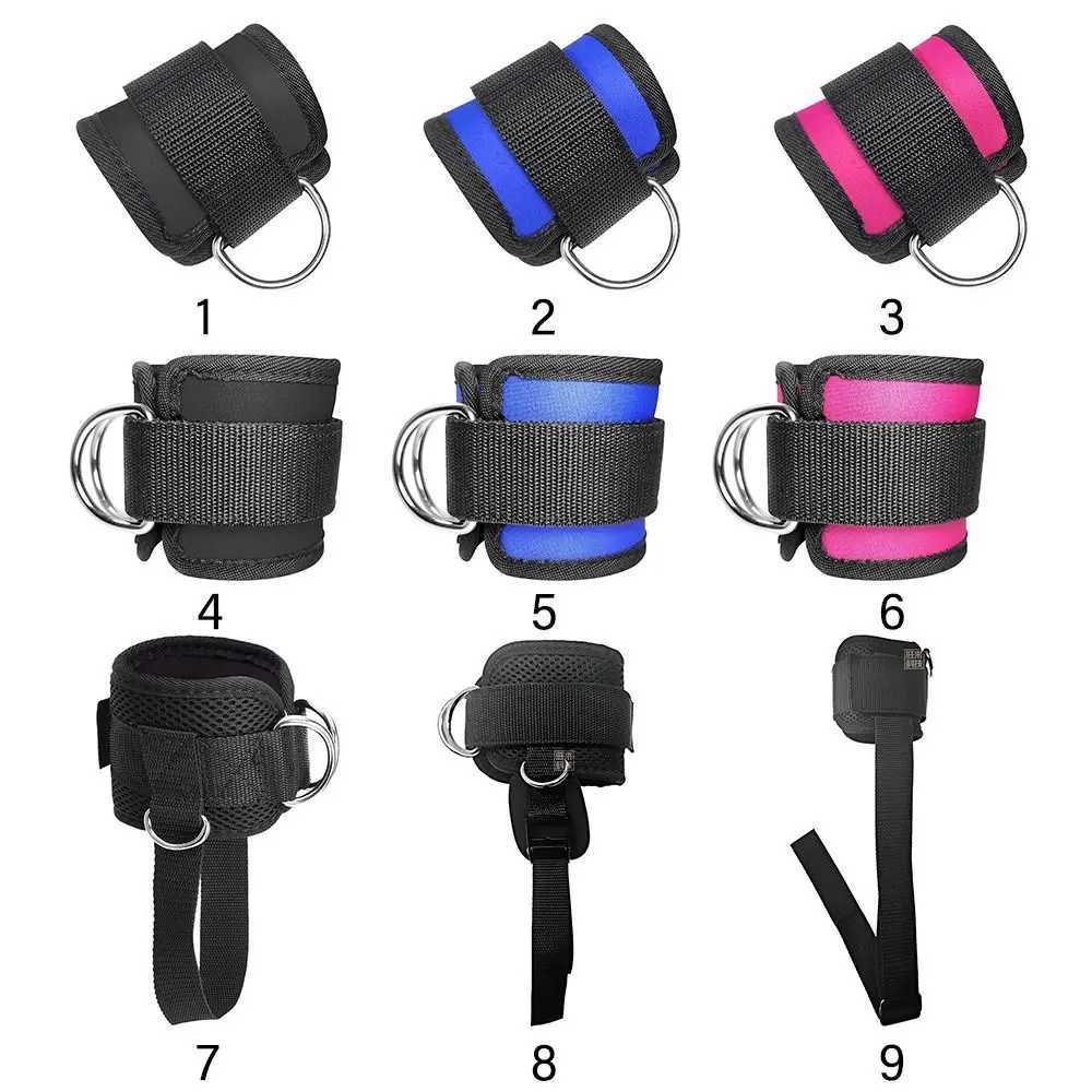 Fitness Ankle Straps Adjustable D-Ring Foot Support Cuffs Gym Leg Strength Workouts Pulley with Buckle Sports Feet Guard Y240914