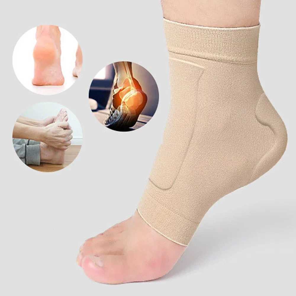 Ankle Malleolar Gel Sleeves - Padded Skate Sock with Ankle Bone Pads for SkiHiking or Riding Boots. Ankle protector cushion. Y240913