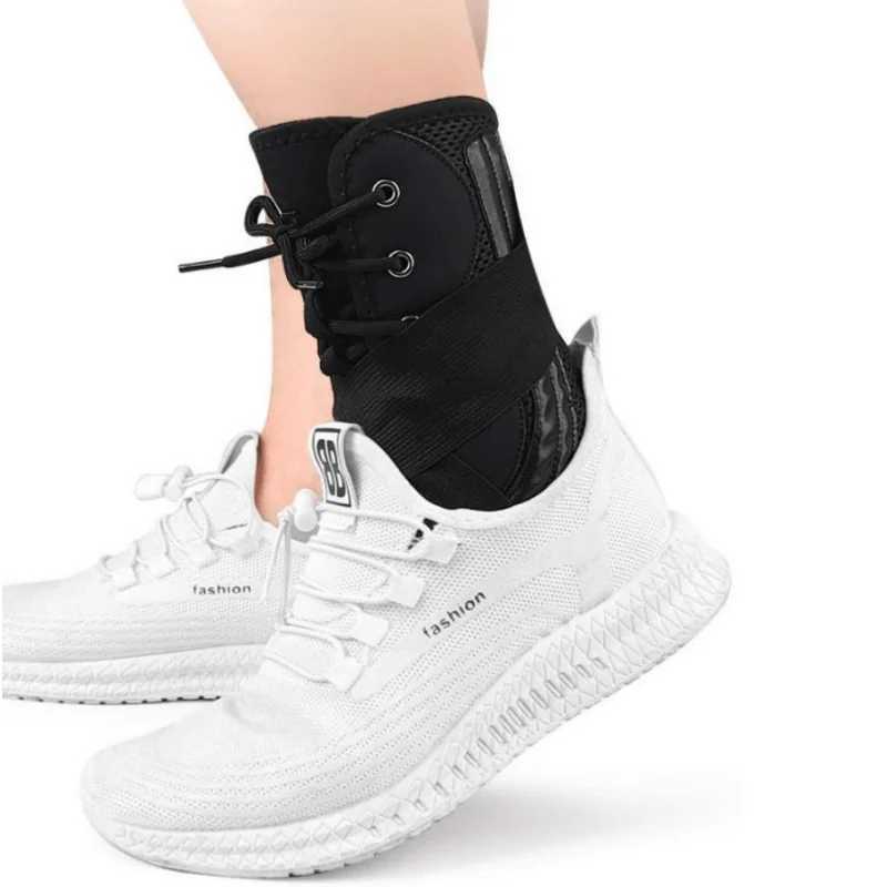 1pcs Sport Ankle Support Sprain Ankle Protector Brace Lace Up Adjustable Wrap Running Basketball Injury Recovery Sports Safety Y240913