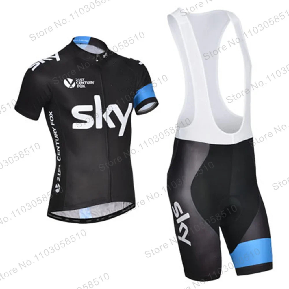 Team Bicycle Set Summer Sky Clothing Professional Shirt Sports Maillot Ropa Ciclismo 240909