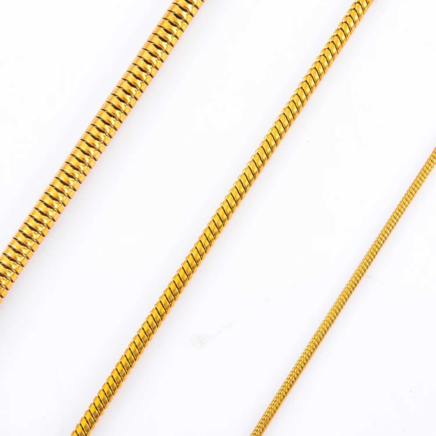 Width 1mm/1.5mm/2.4mm Stainless Steel Gold /Silver Color Snake Tiny Chain Bracelet Extender 3cm Women Men Fashion Jewelry GiftX240913