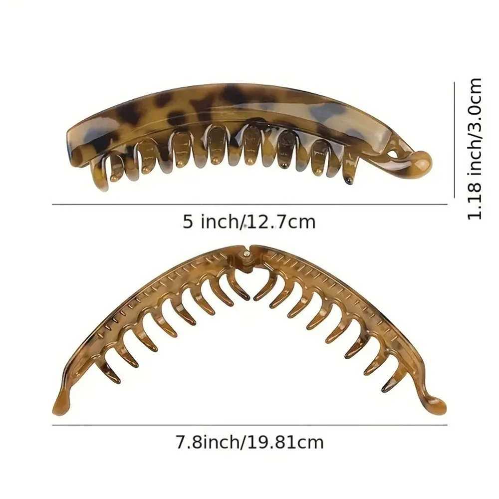 Fashion Solid Color Flower Banana Hair Clips Simple Non-Slip Frosted Hair Claws for Women Girls Bath Ponytail Hairpins BarrettesX240912