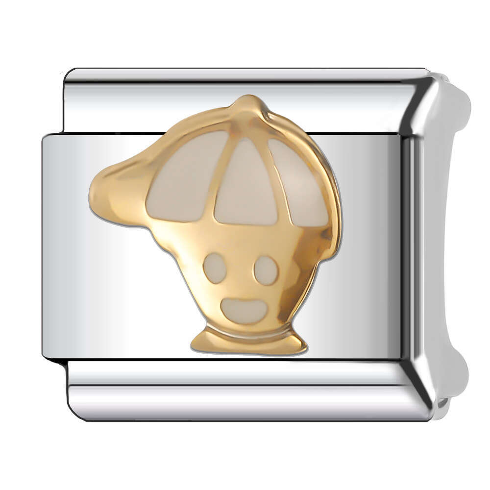 New Women's Gift boy and girl Bead Italian Charms Links Bangle Beads Fit 9mm Stainless Steel Bracelet Making DIY For Women Fashion Jewelry