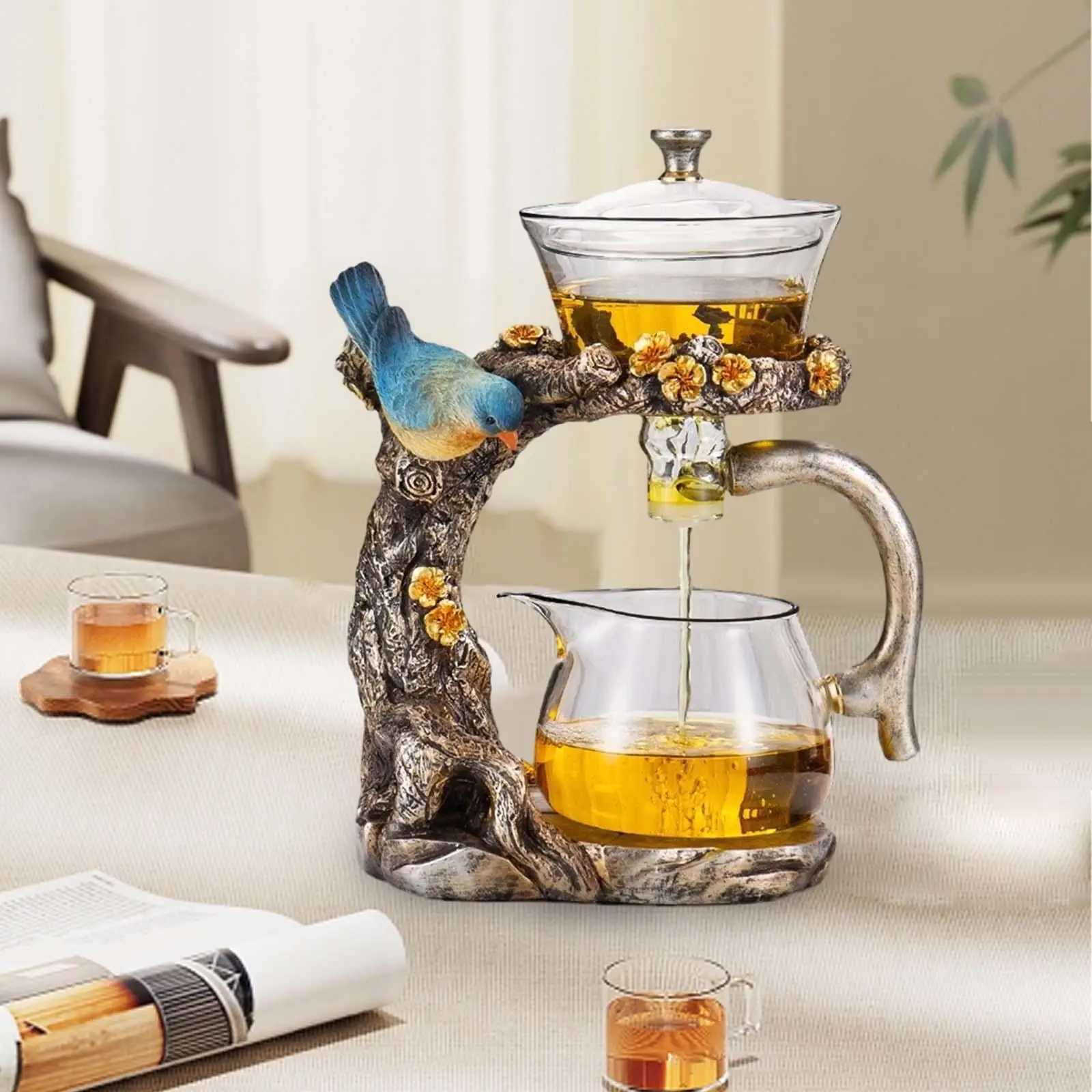 Teapot semi-automatic teapot for New Years office birthday gift dad gift table decoration X240913