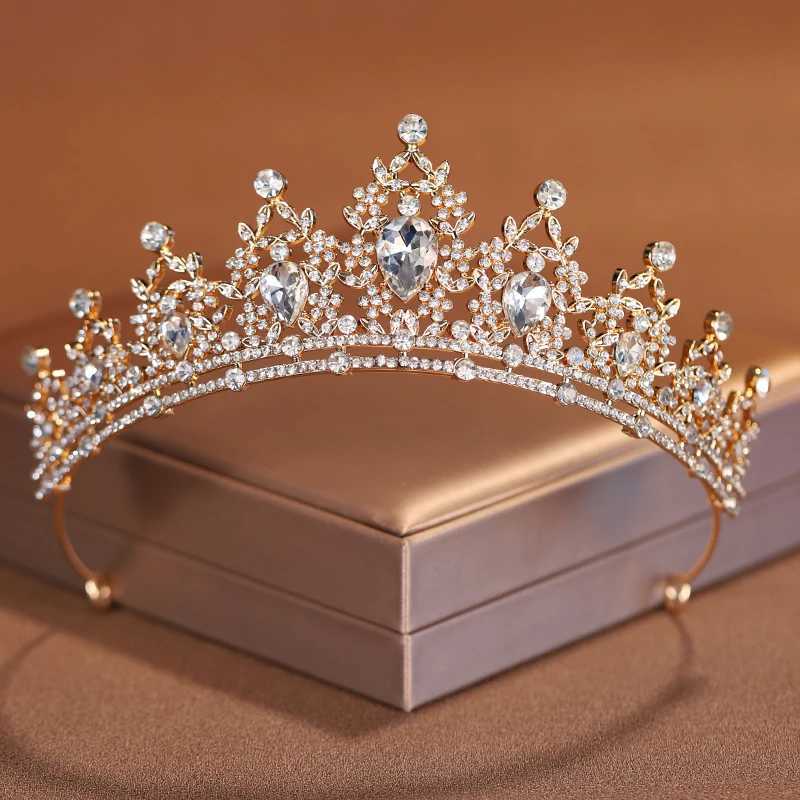 Itacazzo bridal headwear crown classic golden ColourTiras suitable for womens weddings and birthday partiesX240913