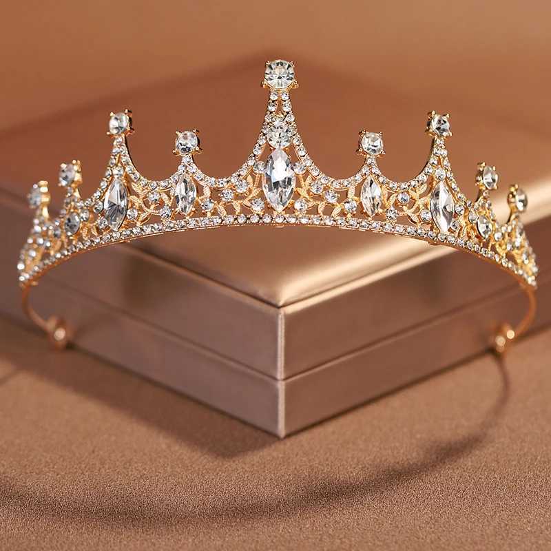 Itacazzo bridal headwear crown classic golden ColourTiras suitable for womens weddings and birthday partiesX240913