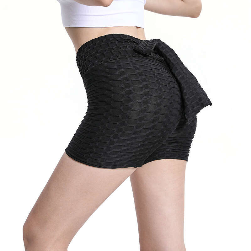 New Bubble Pants with Hip Lifting High Waist Bow Shorts for Womens Slimming and Sexy Yoga Trips Yoga Jackets for Women Full Zip Fitness Clothing Women