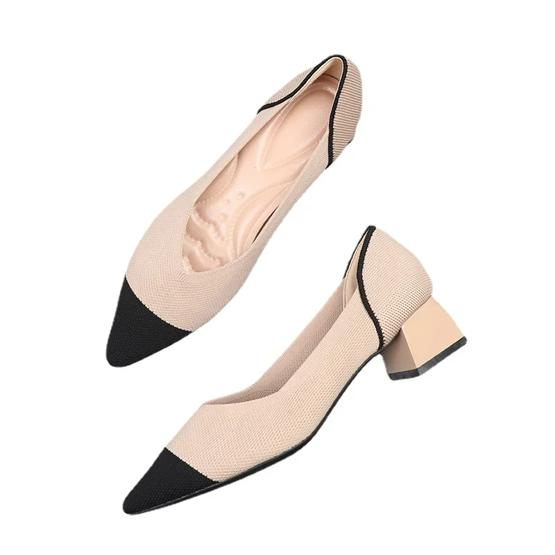 Leopard Mesh Ballet Flats, Breathable Slip-on Pointed Toe Casual Loafers