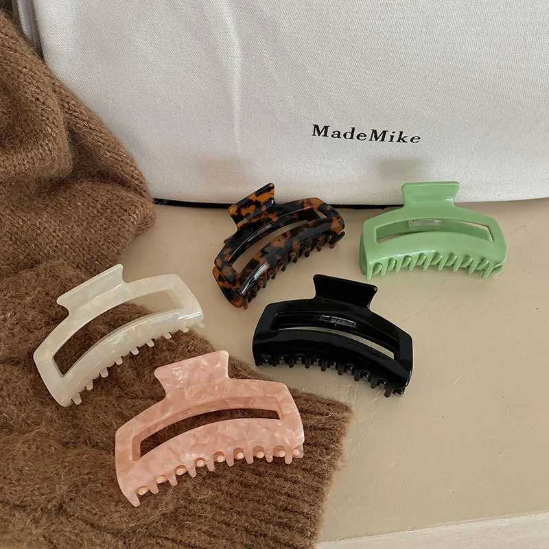 High-end Acetate Large Plate Hair Claw Fashion Hair Accessories Women Back Head Clip Boutique Cute Girl Hairpin Headwear NewX240912