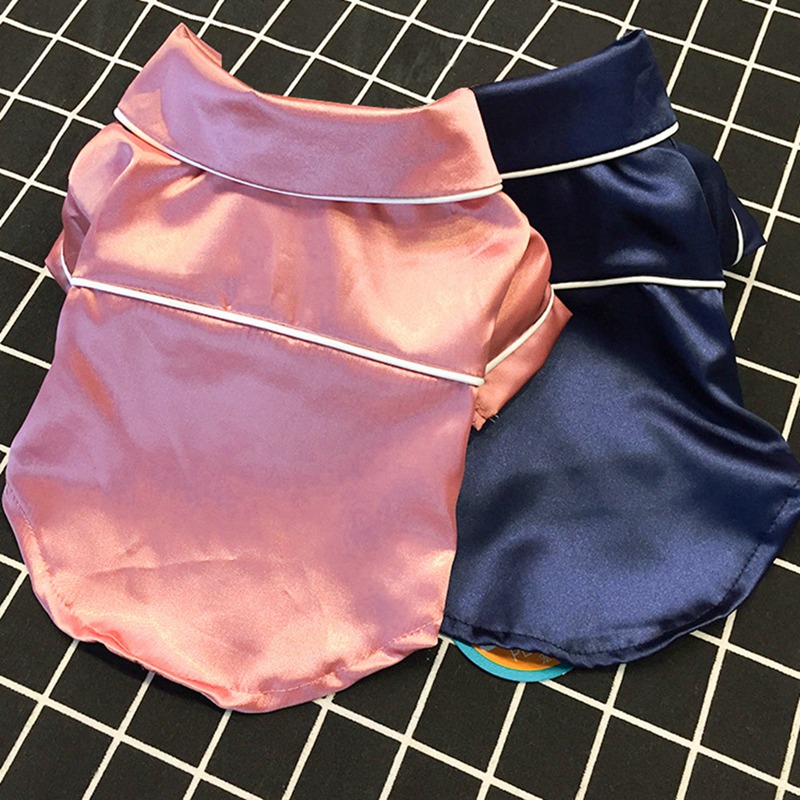 Soft Silk French Bulldog Pajamas Pet Dog Pajama For Small Dogs Shih Tzu Puppy Chihuahua Yorkshire Cat Clothes Pets Clothing