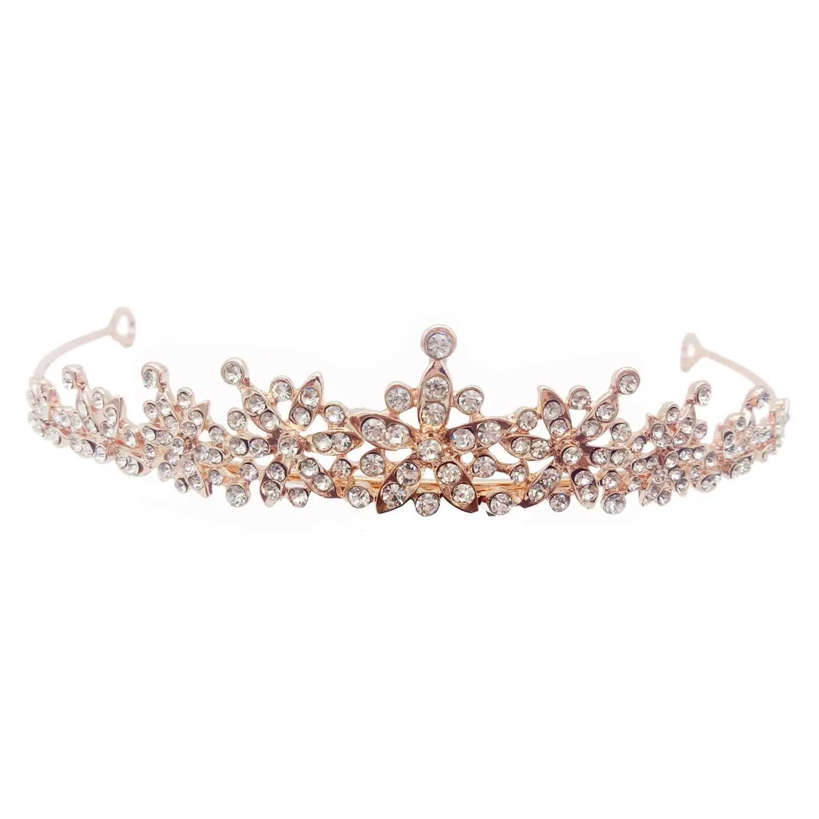 Luxury Silver Plated Pearl Crown Crystal Tiaras Rhinestone Hair Ornament Head Wedding Princess Hairbands Birthday Bridal Je S8P5X240913