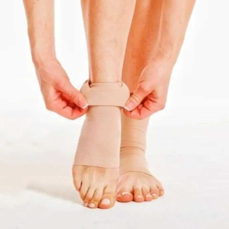 1Pc Elastic Gel Heel Pads Protective Sleeve Breathable Soft Ankle Support Gel Padding Heel Cushion Heel Protective Sock Running Y240913