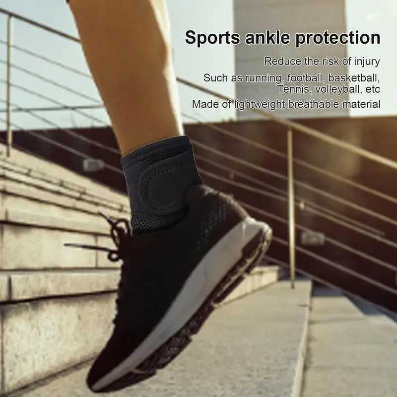 Unisex Adjustable Ankle Brace Support Elastic High Protect Safety Running Basketball Ankle Brace Guard Sprain Heel Pain Relief Y240913