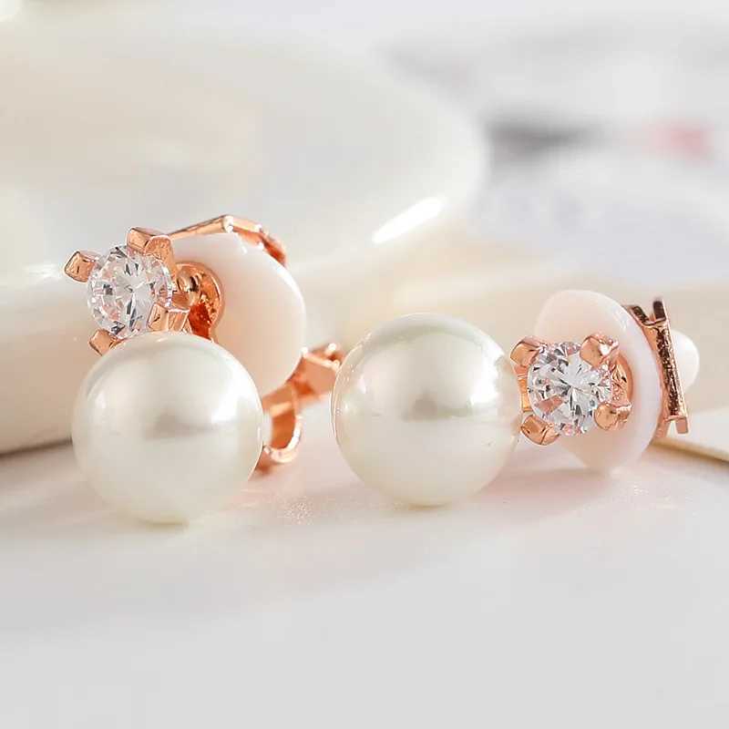 JIOFREE New Fashion Zircon Clip on Earring Pearl No Pierced Fashion Wedding Party Earrings For WomanX240913