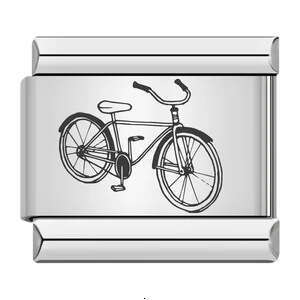 New Transportation Series Laser Carving Italian Module Stainless Steel DIY Fashion Bracelet Fit 9mm Bracelet Jewelry DIY Making Gifts