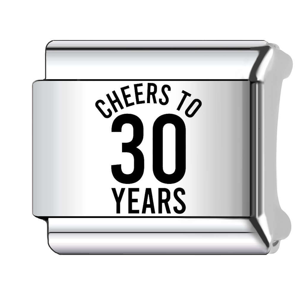 2024 New Women's Gift Number bead Italian Charms Links Beads Fit 9Mm Stainless Steel Bracelet Making Jewelry