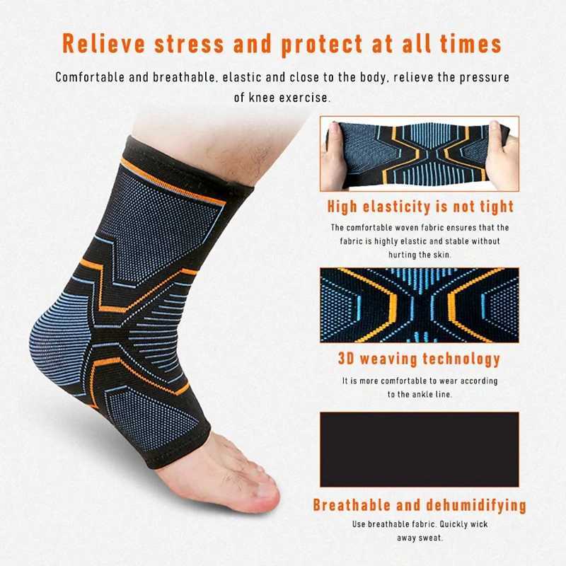 1 PCS 3D Compression Nylon Strap Belt Ankle Protector Football Ankle Support Basketball Ankle Brace Protective Y240913