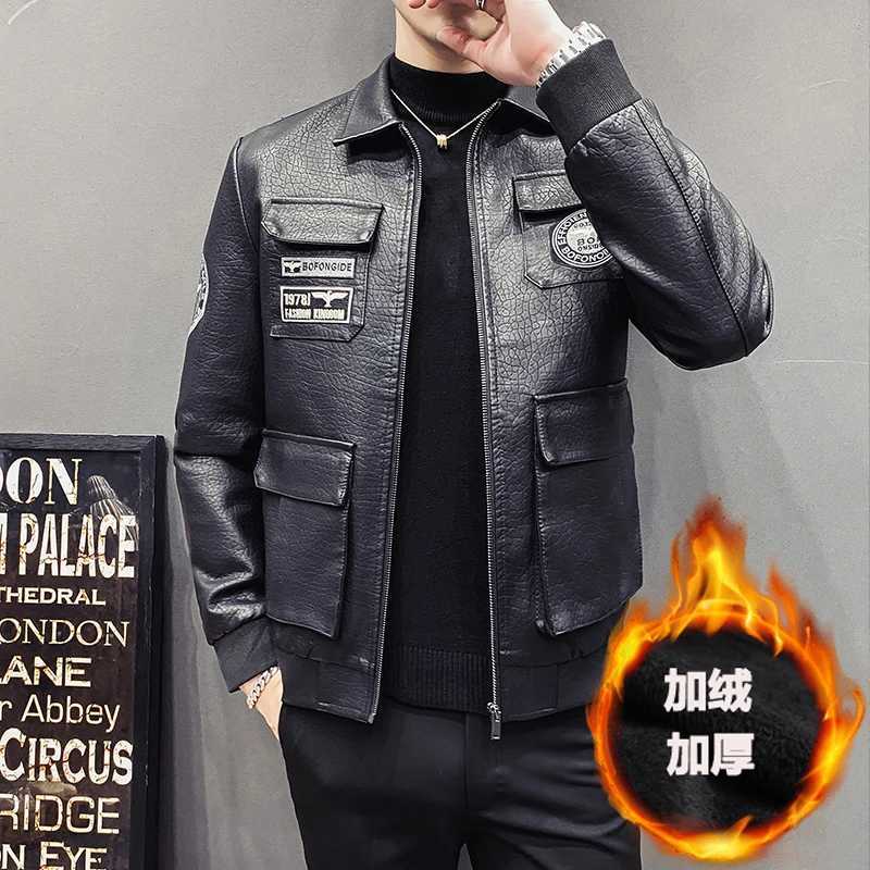 2023 New Mens Leather Jackets Autumn Winter Casual Motorcycle PU Jacket Biker Leather Coats Brand Clothing Plus size S-5XLX240913