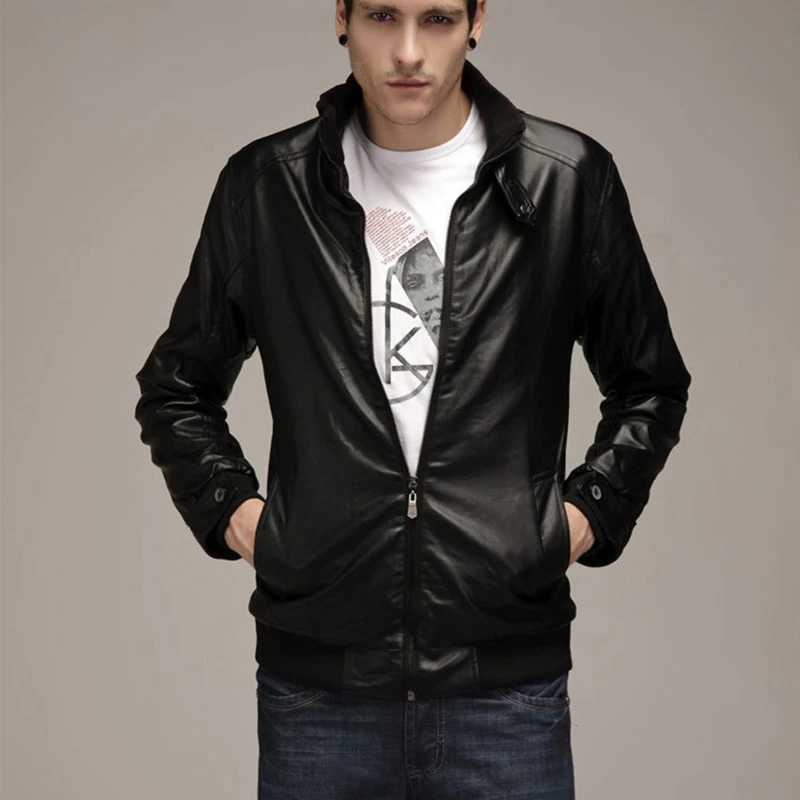 Mens Leather Jackets Men Jacket High Quality Classic Motorcycle Bike Cowboy Jackets Male Plus Thick Coats S-5XLX240913