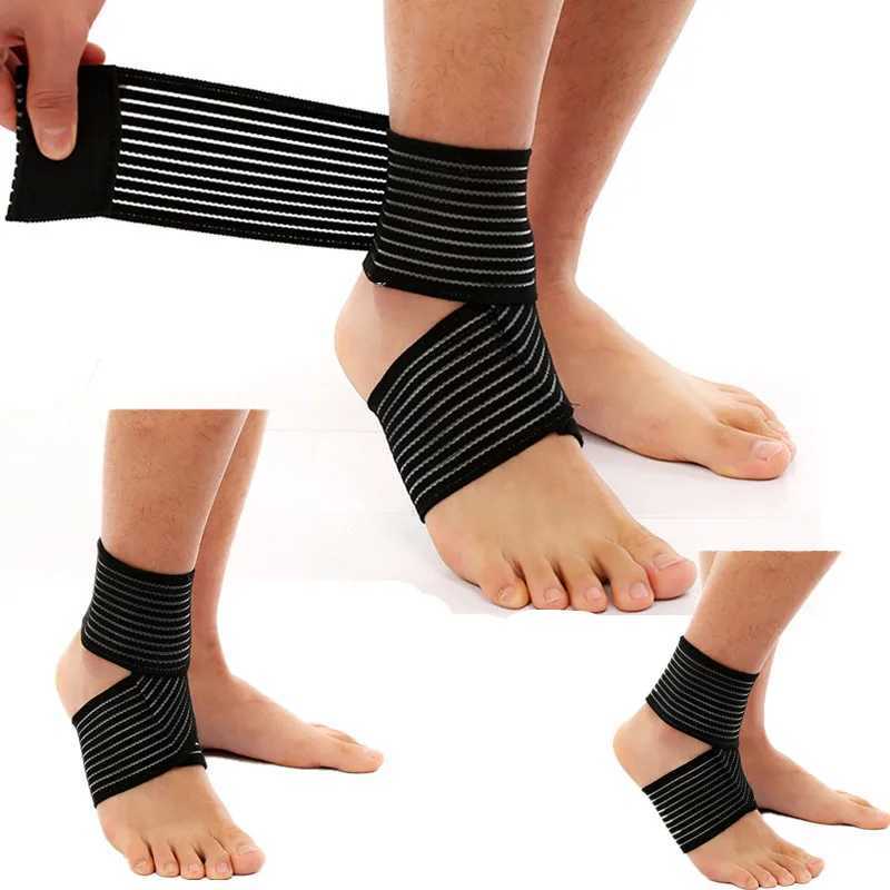 Pressurized Bandage Ankle Support Ankle Brace Protector Foot Strap Elastic Belt Fitness Sports Gym Badminton Accessories Y240913