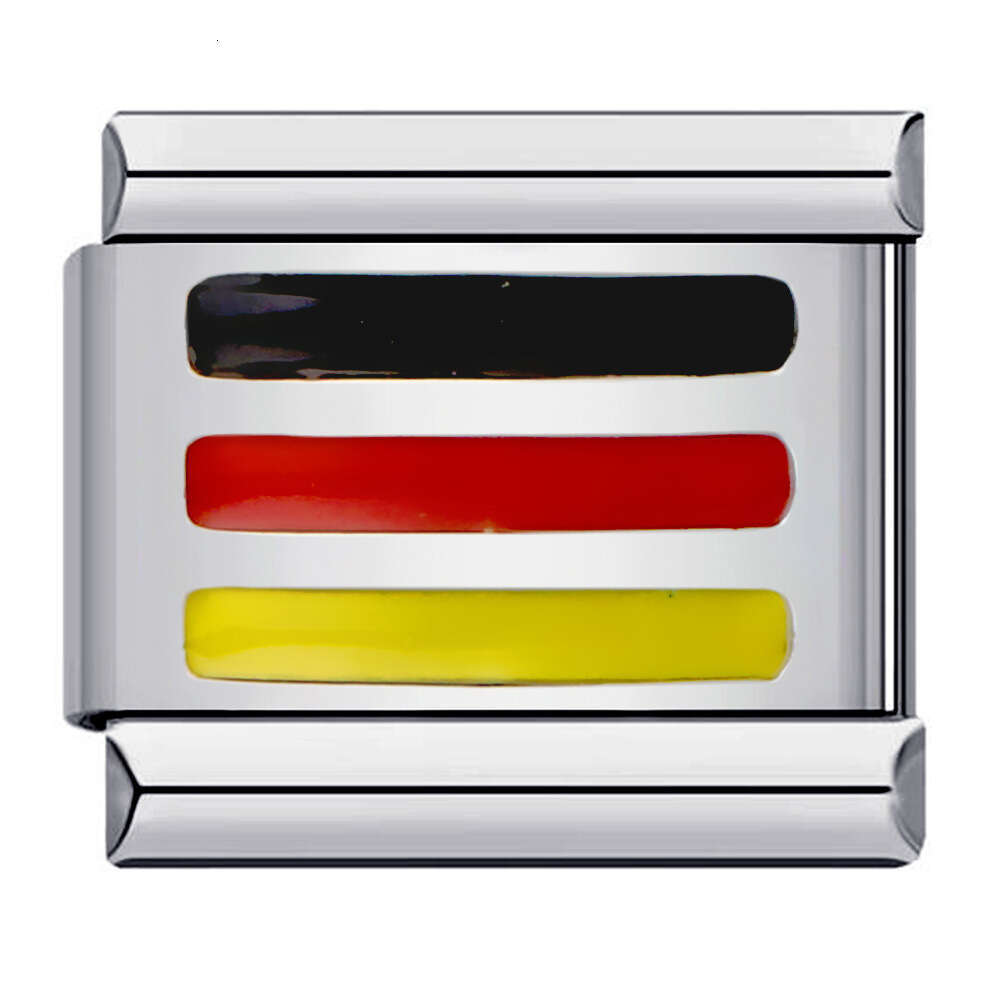 New Titanium Steel Welding Drip Oil Cartoon DIY Module Italian Charm Bracelet Fit 9mm Bracelet Jewelry DIY Making Gifts