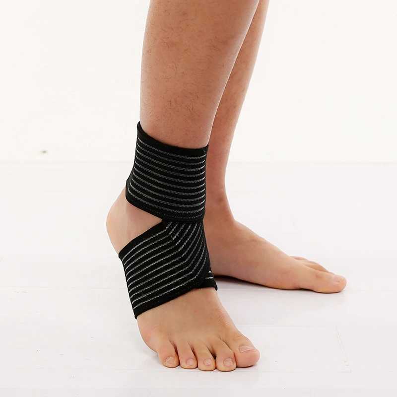 Pressurized Bandage Ankle Support Ankle Brace Protector Foot Strap Elastic Belt Fitness Sports Gym Badminton Accessories Y240913