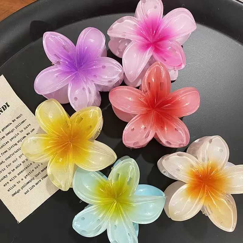 Fashion Egg Flower Hair Clips for Women Bohemia Style Flower Large Hair Claw Hairpin Beach Vacation Girls Hair AccessoriesX240912
