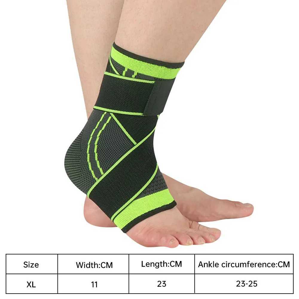 1pc Adjustable Ankle Support Compression Ankle Brace Protector Running Soccer Basketball Gym Ankle Stabilizer Bandage Strap Y240913
