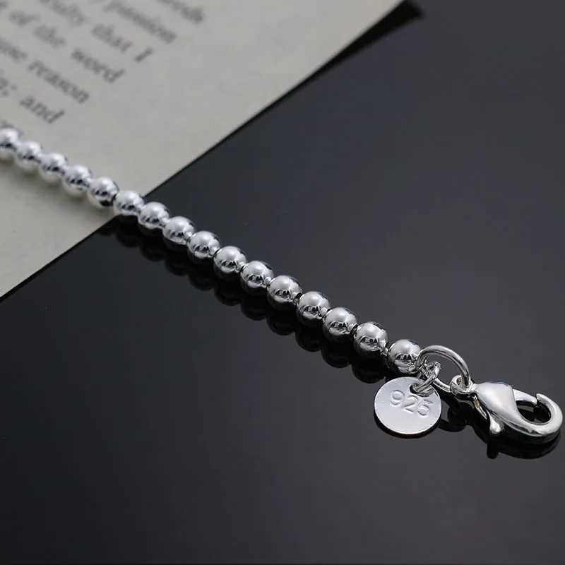 Beautiful fashion Elegant Gold color silver color 4MM beads chain women lady cute Bracelet high quality Gorgeous jewelry H198X240913
