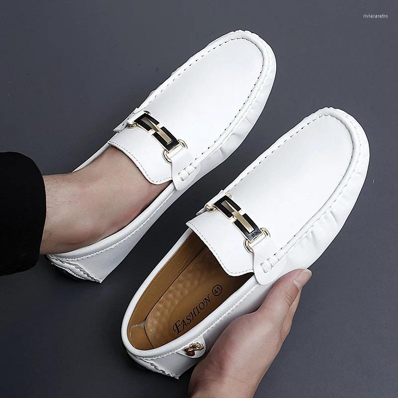 Casual Shoes Men's 2024 Loafers Men Handmade Leather Driving Flats Fashion Slip-on Breathable Comfy Moccasins