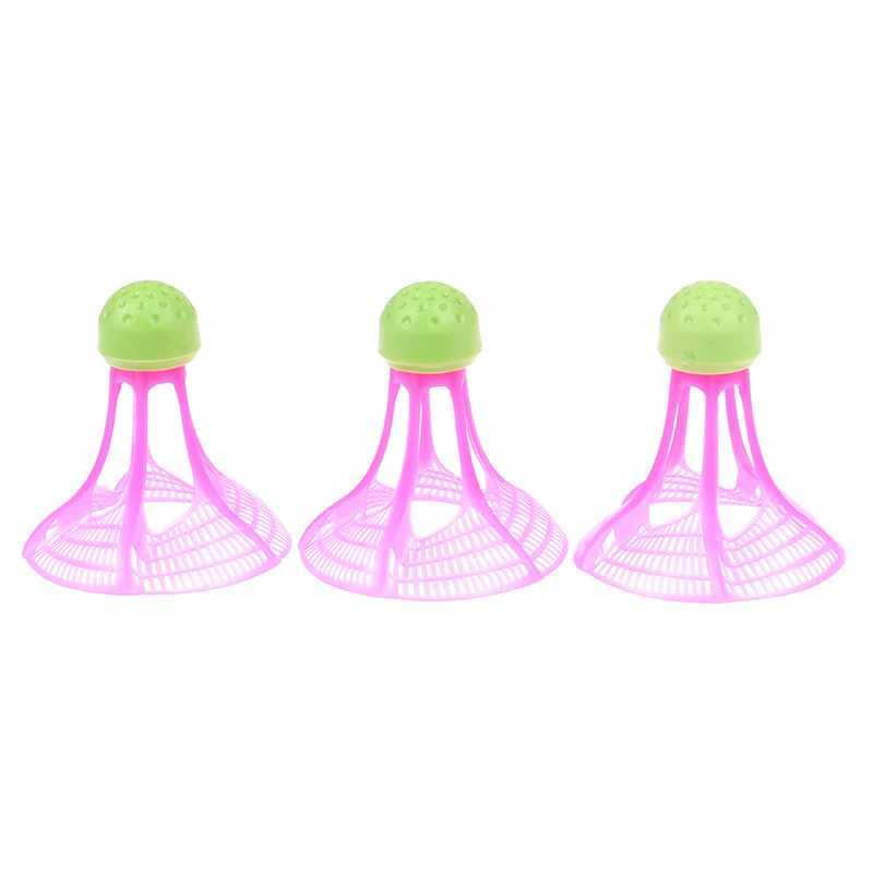 3Pcs Windproof Nylon Badminton Outdoor Anti-Wind Ball Plastic Balls Nylon Shuttlecock Stable Resistance Sport Training Balls Y240912