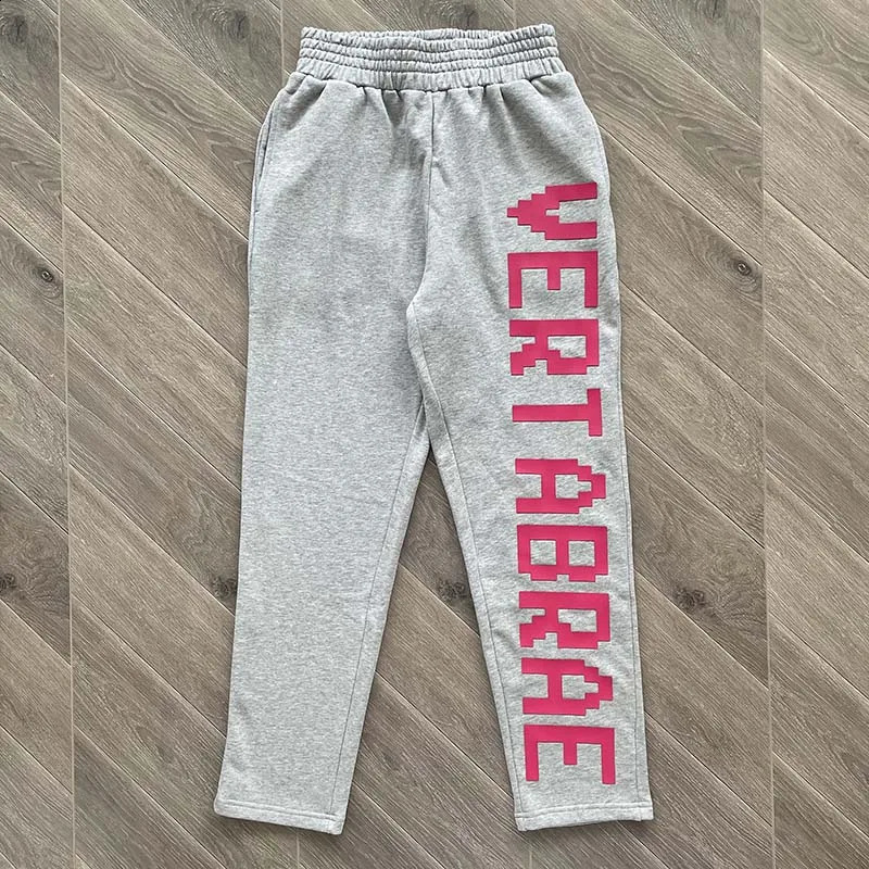 Vertabrae Sweatpants Multi Color Couples Casual 3D Letter Elastic Waisted Sports Jogging Pants Men Women 240907Z