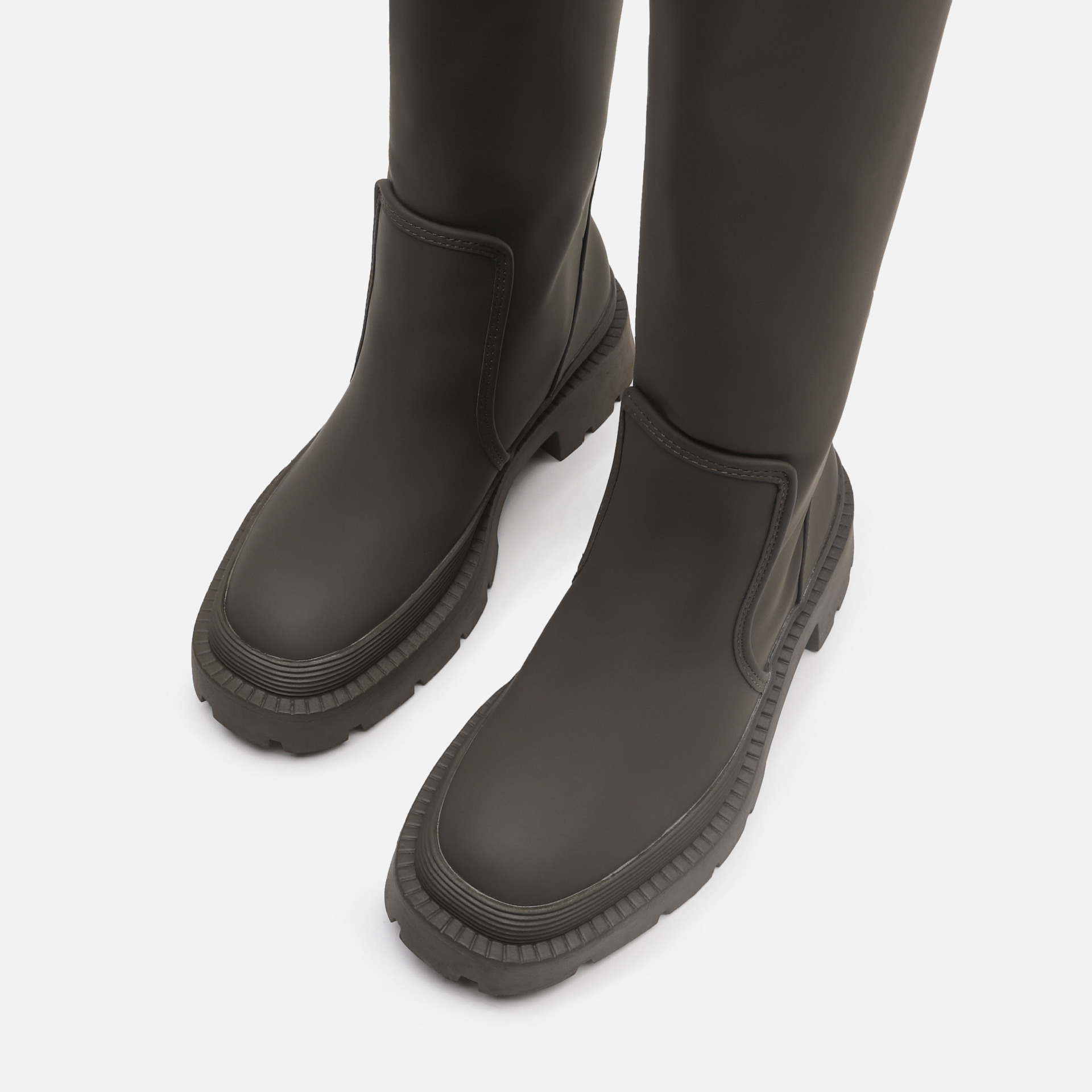 2021New Women's Boots, Flat Shoes, Winter Warmth, Knee-high Leather High Boots, Fashion Shoes, Women's Shoes