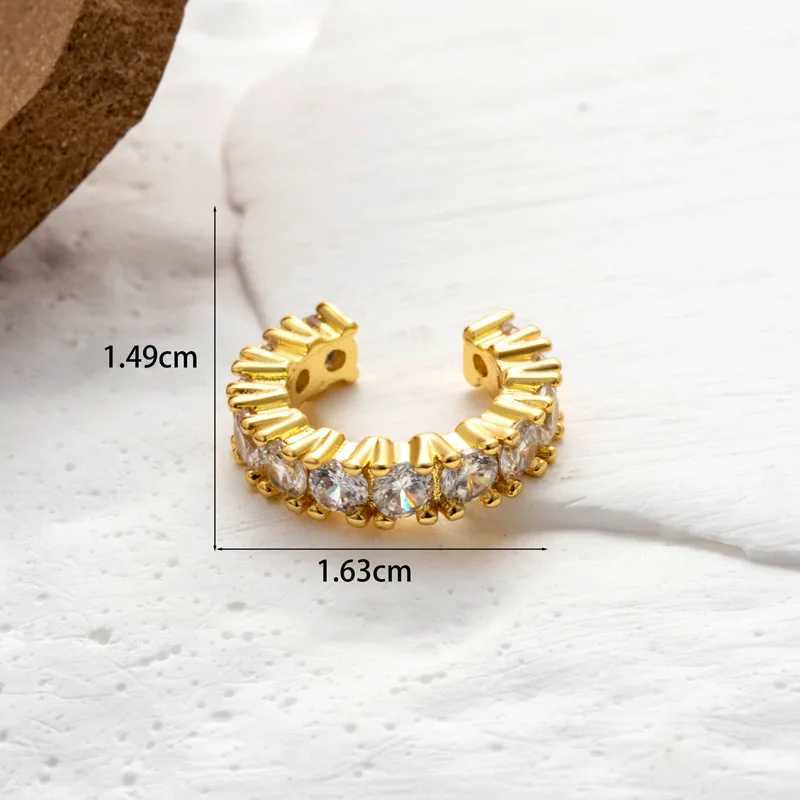 1PC Fake Piercing Ear Clip Zircon Snake Flowers Earrings Cuffs Ring Cartilage Conch Fake PIERC Jewelry For Women 2024 TrendingX240913